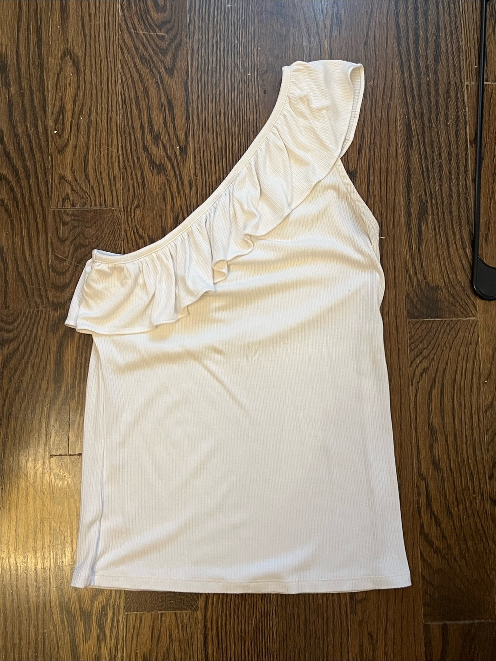 LOFT Ribbed One-Shoulder Top - Size M